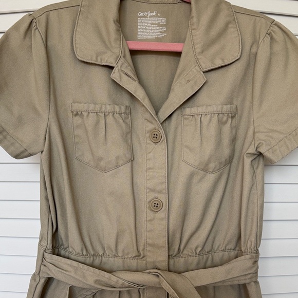 Cat & Jack Tan Button-Up Dress - Picture 2 of 4